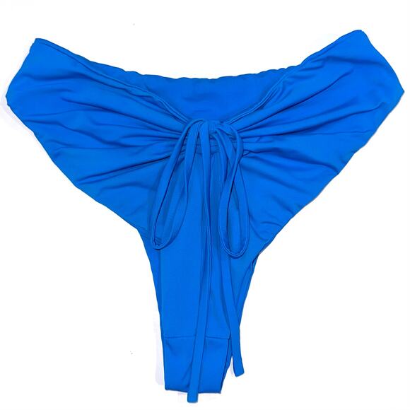 Riot Swim Dodi Cheeky Tie Back High Waisted Ocean Water Blue Bikini Bottom XS - Picture 5 of 10